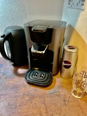 Kaffee-/Teezubehör in der Unterkunft LIVE-IN Tiny Studiowohnung