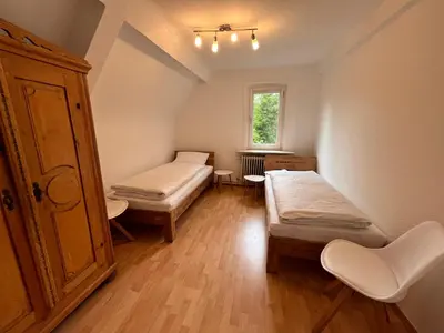 Ein Bett oder Betten in einem Zimmer der Unterkunft Bohlen-Mühle - Monteurzimmer Reuhl
