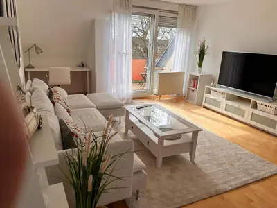 TV/Unterhaltungsangebot in der Unterkunft moderne 2-Zimmer Wohnung in Rastatt