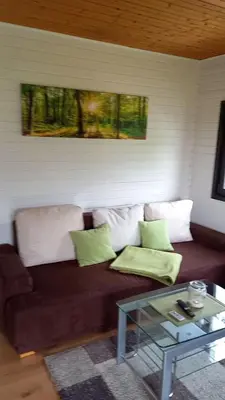 Ein Sitzbereich in der Unterkunft Landhaus Westrich