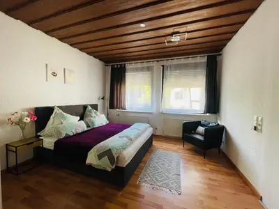 Ein Bett oder Betten in einem Zimmer der Unterkunft Entire Flat for you Schwetzingen,Mannheim & HD