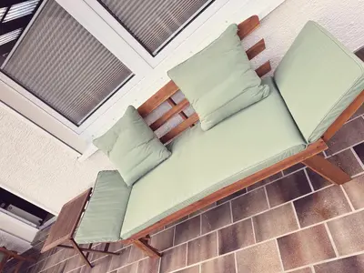 Ein Sitzbereich in der Unterkunft Heimatliebe Wohnung FÜNF