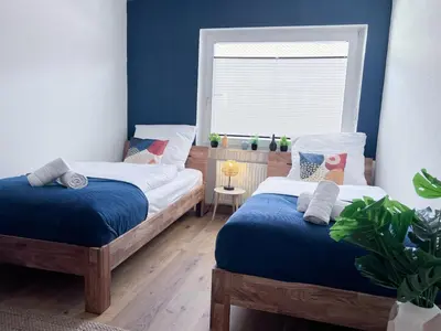 Ein Bett oder Betten in einem Zimmer der Unterkunft UPPER ROOM Apartment im Zentrum