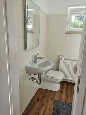 Ein Badezimmer in der Unterkunft Ferienwohnung Villa Portugal