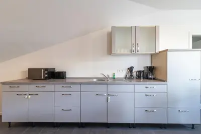Küche/Küchenzeile in der Unterkunft 105qm Wohnung für max. 7 Personen