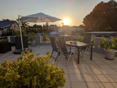 Grundriss der Unterkunft Ferienoase mit Dachterrasse nahe Sankt Leoner See