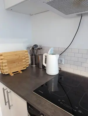 Küche/Küchenzeile in der Unterkunft L8 Street Monteurwohnung - Karlsruhe