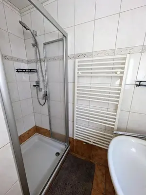 Ein Badezimmer in der Unterkunft FeWo Laura