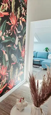 Ein Sitzbereich in der Unterkunft Ferienwohnungen Krüger 'Apartment Moni'