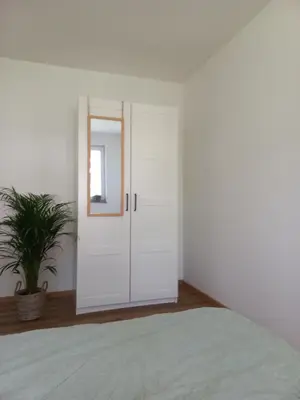 Ein Bett oder Betten in einem Zimmer der Unterkunft Dorfliebe Winterkasten