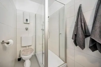 Ein Badezimmer in der Unterkunft Casa Bergblick