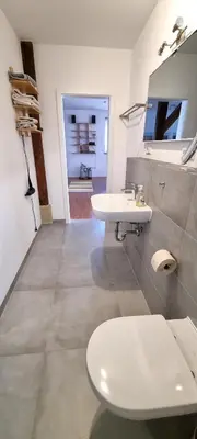 Ein Badezimmer in der Unterkunft Sinsheim Ferienwohnung