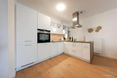 Küche/Küchenzeile in der Unterkunft XXL Appartement Highdesign 10 Pers zentral nähe Heidelberg und Mannheim