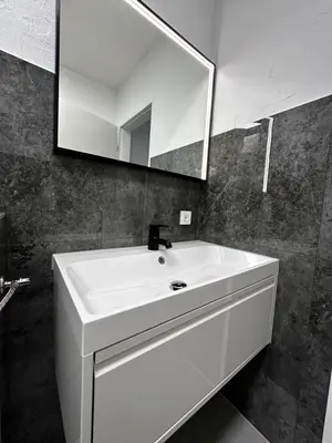 Ein Badezimmer in der Unterkunft Premium Apartments Schwetzingen, Heidelberg, Speyer