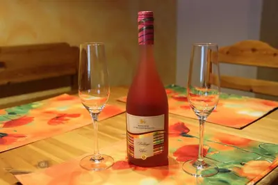 Getränke in der Unterkunft Ferienwohnung Wetterauer
