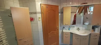 Ein Badezimmer in der Unterkunft Ferienwohnung Haus am Eibach