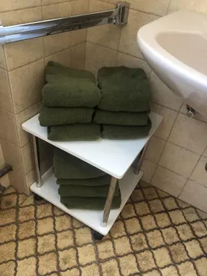Ein Badezimmer in der Unterkunft Ferienwohnung Blick ins Grüne