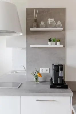 Küche/Küchenzeile in der Unterkunft Ferienwohnung Parkblick