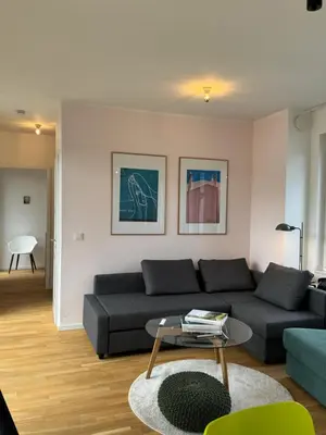Ein Sitzbereich in der Unterkunft Barkhausstraße