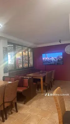 Ein Sitzbereich in der Unterkunft Hotel Hirschberg