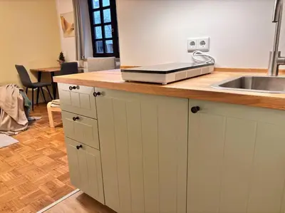 Küche/Küchenzeile in der Unterkunft Stilvoll mitten Neu-Isenburg