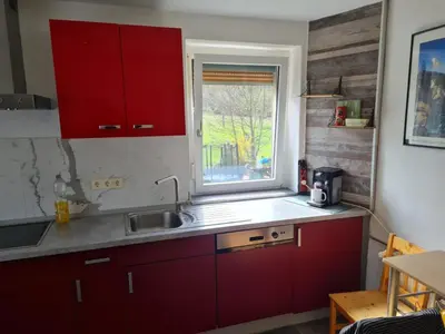 Küche/Küchenzeile in der Unterkunft Husic Immobilien und Handwerkerservice