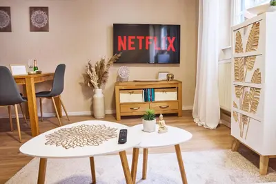 TV/Unterhaltungsangebot in der Unterkunft hygge-flats - Zentral für 2-4 Personen, WLAN