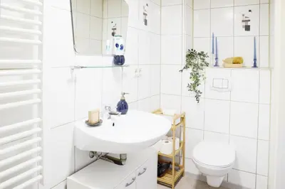 Ein Badezimmer in der Unterkunft hygge-flats - Zentral für 2-4 Personen, WLAN