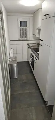 Küche/Küchenzeile in der Unterkunft Unterkunft Mainz Laubenheim