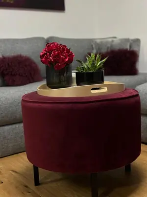 Ein Sitzbereich in der Unterkunft Vinum Apartment