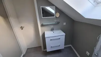 Ein Badezimmer in der Unterkunft Fewo 3