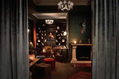 Ein Sitzbereich in der Unterkunft Syte Boutique Hotel Mannheim