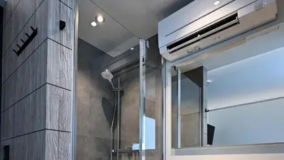Ein Badezimmer in der Unterkunft Roatel Gimbsheim B9 my-roatel-com