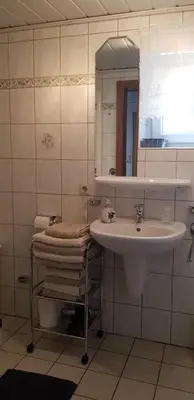Ein Badezimmer in der Unterkunft Ferienwohnung Lang