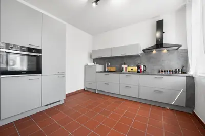 Küche/Küchenzeile in der Unterkunft LiT LiVING Grünstadt - Luxury- style Boutique Apartments