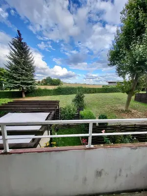 Ein Garten an der Unterkunft nJoy! Comfort Apartment Bietigheim - Balkon & gratis WLAN