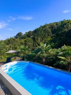 Der Swimmingpool an oder in der Nähe von Privates Ferienhaus mit Pool & Whirlpool in Bad Dürkheim