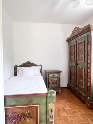 Ein Bett oder Betten in einem Zimmer der Unterkunft Privates Ferienhaus mit Pool & Whirlpool in Bad Dürkheim