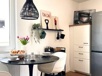 Küche/Küchenzeile in der Unterkunft Apartment im Herzen der Altstadt - Leonberg nähe Stuttgart