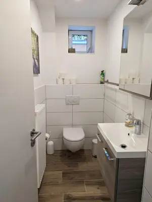 Ein Badezimmer in der Unterkunft Ferienwohnungen Schallenberg Fewo Nr 6