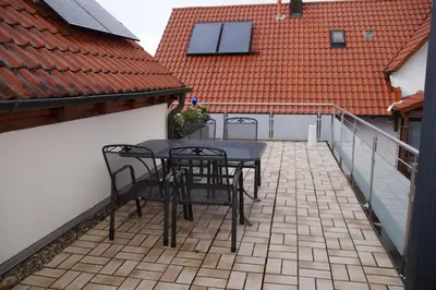 Ein Balkon oder eine Terrasse in der Unterkunft STAHLER´S 