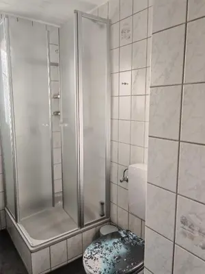 Ein Badezimmer in der Unterkunft Ferienwohnung Morretalblick