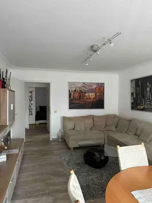 Ein Sitzbereich in der Unterkunft Ferienwohnung für bis 5 Personen