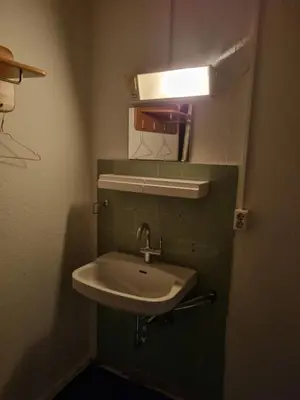 Ein Badezimmer in der Unterkunft Hafen