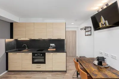 Küche/Küchenzeile in der Unterkunft Maxim Apartments