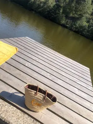 Blick auf einen Fluss in der Nähe der Ferienwohnung
