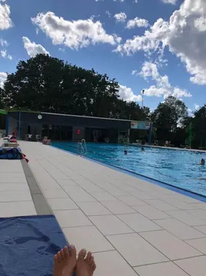 Der Swimmingpool an oder in der Nähe von Modernes und behagliches Einliegerapartment, 50 qm-deine Ruheoase-