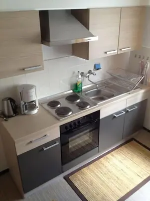 Küche/Küchenzeile in der Unterkunft 3 Zimmer Küche Bad - Monteurwohnung in ruhiger Lage