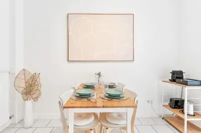 Grundriss der Unterkunft Zentrale Lage, zwei Schlafzimmer, Waschmaschine
