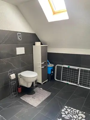 Ein Badezimmer in der Unterkunft Angenehme Rooftop Suite in Unterheinriet